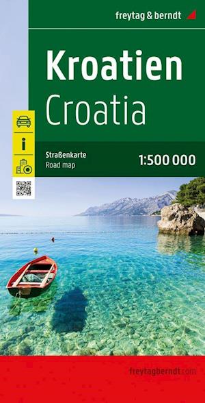 Croatia Road Map 1:500,000 - Freytag & Berndt - Kirjat - Freytag-Berndt - 9783707921861 - keskiviikko 1. maaliskuuta 2023