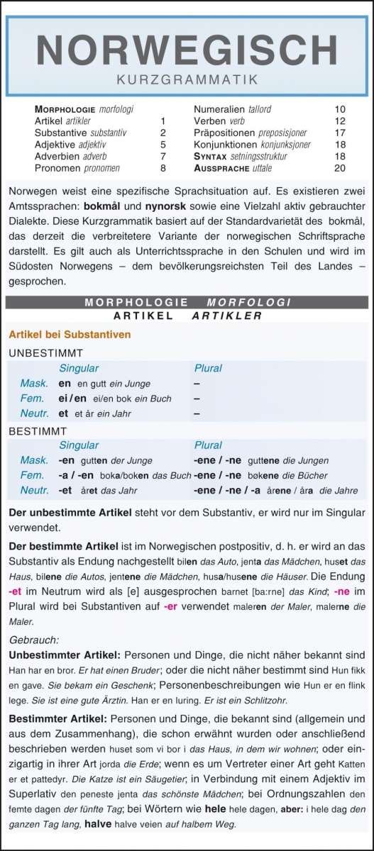 Cover for Holman · Norwegisch - Kurzgrammatik. Die (Buch)