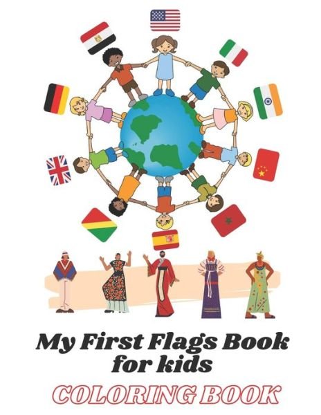 Cover for Nova Coloring Book · My First Flags Book for kids coloring book (Paperback Book) (2020)
