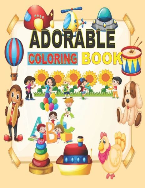 Cover for Wael Husni · Adorable Coloring Book (Paperback Book) (2020)