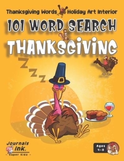 Cover for Sk · Thanksgiving Word Search Book for Kids Ages 4-8 (Pocketbok) (2020)