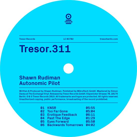 Cover for Shawn Rudiman · Autonomic Pilot (LP) (2019)
