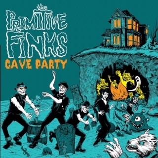 Cover for Primitive Finks · Cave Party (orange) (LP) (2023)