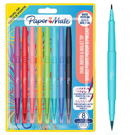 Cover for Paper Mate · Flair Dual Felt Tip Pen 8-blister (2199386) (Lelut)