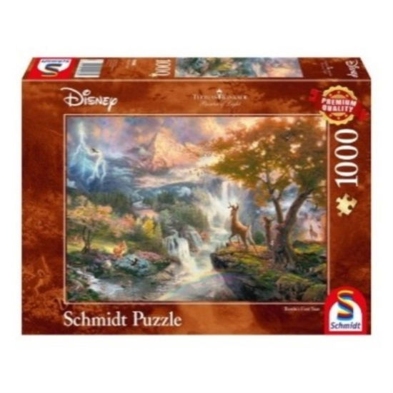 Disney - Bambi's First Year by Thomas Kinkade 1000 Piece Schmidt Puzzle - Kinkade - Books - ASMODEE - 4001504594862 - June 30, 2023