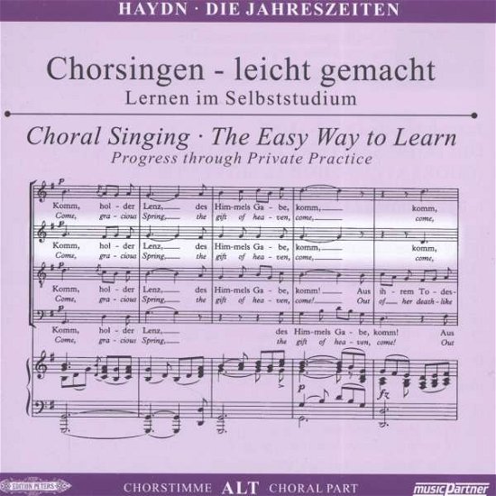 Cover for Joseph Haydn (1732-1809) · Chorsingen leicht gemacht - Joseph Haydn: Die Jahreszeiten (Alt) (CD)