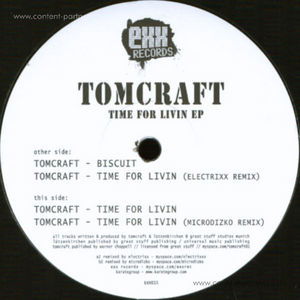 Cover for Tomcraft · Time for Livin' (12&quot;) [EP edition] (2009)