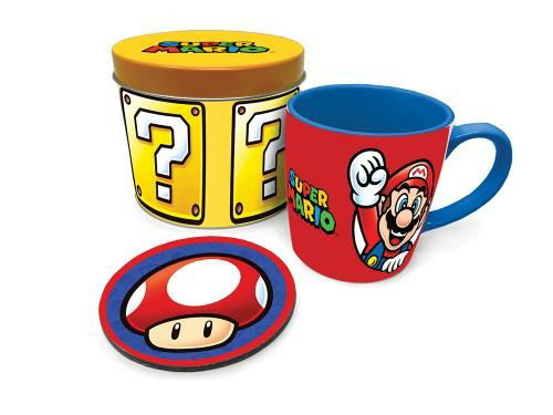 Cover for P.Derive · Super Mario Mug &amp; Coaster in Gift Tin (Paperback Bog) (2023)