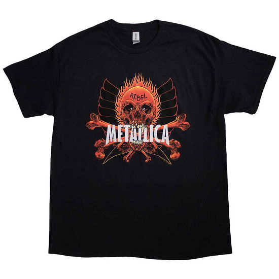 Metallica Unisex T-Shirt: Rebel - Metallica - Gadżety -  - 5056187765862 - 8 kwietnia 2024