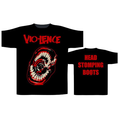 T/S Head Stomping Boots - Vio-Lence - Merchandise - Razamataz - 5056365712862 - 6. september 2021