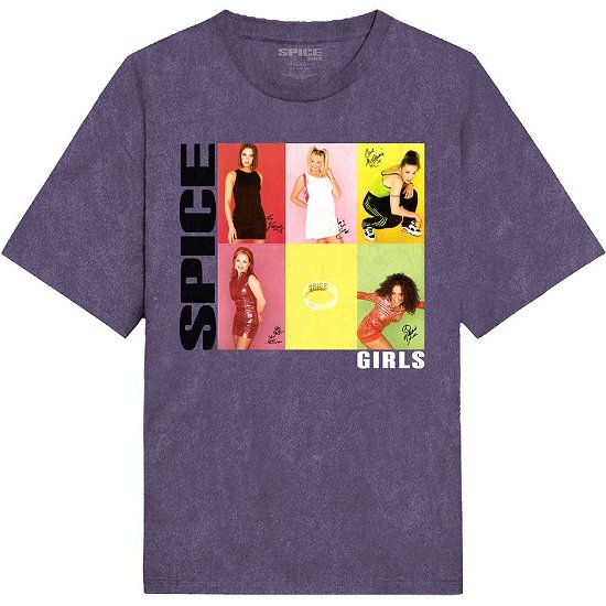 Cover for Spice Girls - The · The Spice Girls Unisex T-Shirt: 6 Up Boxes (Wash Collection) (T-shirt) [size S]