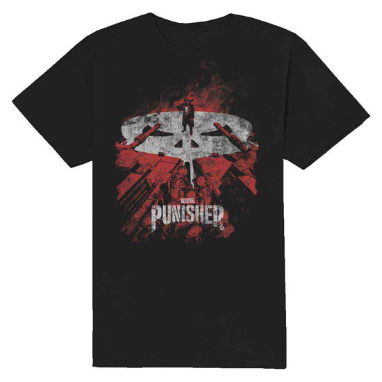 Marvel Comics Unisex T-Shirt: Punisher Red Tanks - Marvel Comics - Merchandise -  - 5056561026862 - 