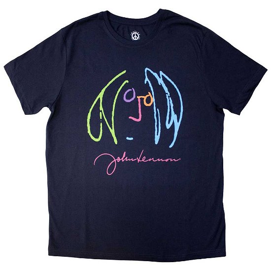 John Lennon Unisex T-Shirt: Self Portrait Full Colour - John Lennon - Mercancía -  - 5056737247862 - 