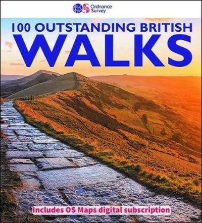 Cover for 100 Outstanding British walks (Paperback Book) (2018)