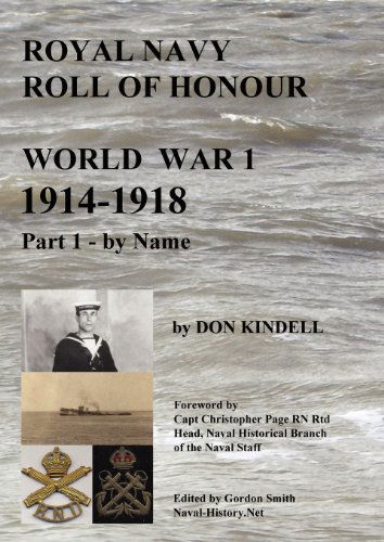 Cover for Don Kindell · Royal Navy Roll of Honour - World War 1, by Name (Taschenbuch) [1st edition] (2009)