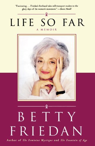 Cover for Betty Friedan · Life So Far: a Memoir (Paperback Bog) (2006)