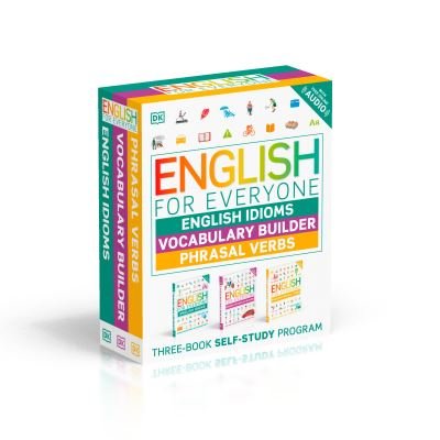 Cover for Dk · English for Everyone English Idioms, Vocabulary Builder, Phrasal Verbs 3 Book Box Set (Buch) (2023)