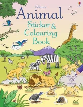 Animal Sticker and Colouring Book - Sticker and Colouring Book - Jessica Greenwell - Books - Usborne Publishing Ltd - 9781409585862 - October 1, 2014