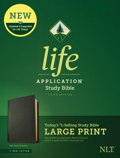 Cover for Tyndale · NLT Life Application Study Bible, Third Edition, Large Print (Leather Book) (2020)