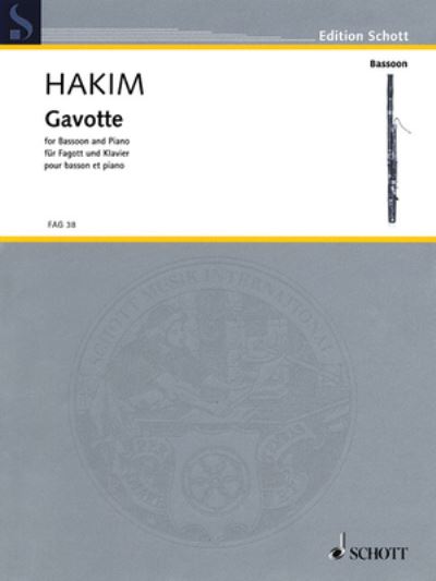 Cover for Naji Hakim · Gavotte (Book) (2019)