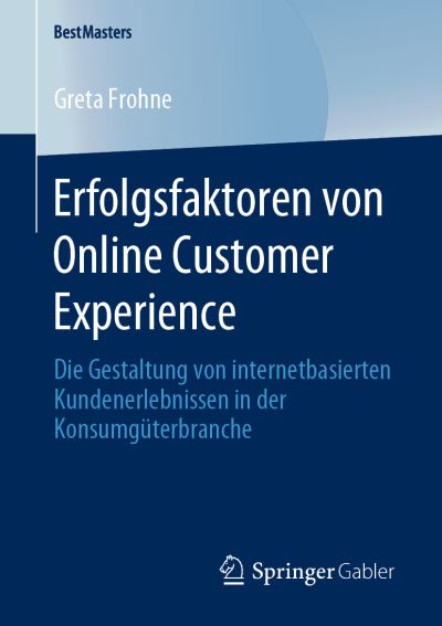 Cover for Frohne · Erfolgsfaktoren von Online Custo (Book) (2019)