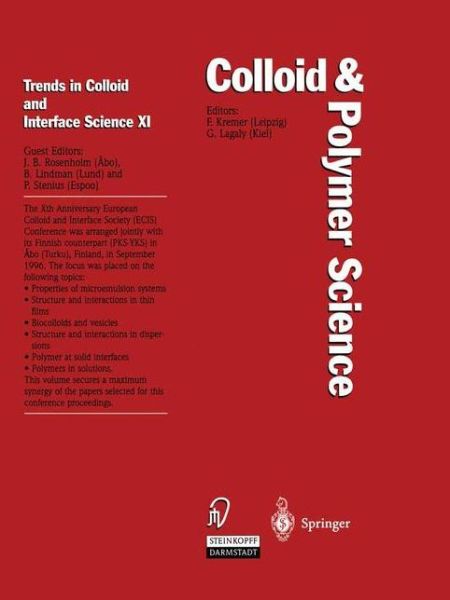 Cover for Jarl B Rosenholm · Trends in Colloid and Interface Science XI - Progress in Colloid and Polymer Science (Paperback Book) [Softcover reprint of the original 1st ed. 1997 edition] (2013)