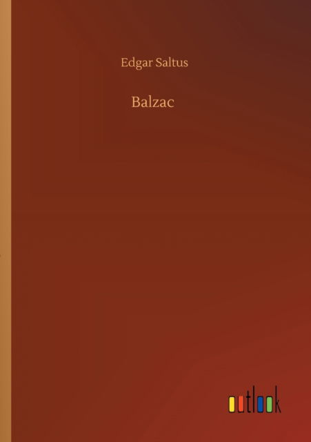 Cover for Edgar Saltus · Balzac (Paperback Book) (2020)