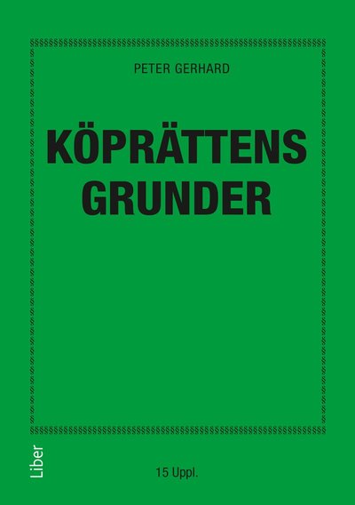 Cover for Peter Gerhard · Köprättens grunder (Book) (2021)