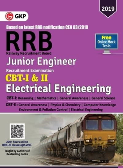 RRB (Railway Recruitment Board) 2019 - Junior Engineer CBT -I & II - Electrical Engineering - Gkp - Bücher - G. K. Publications - 9789388426862 - 29. November 2020