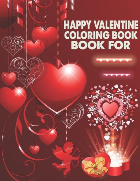 Cover for The Universal Book House · Happy Valentine Coloring Book For (Paperback Book) (2020)