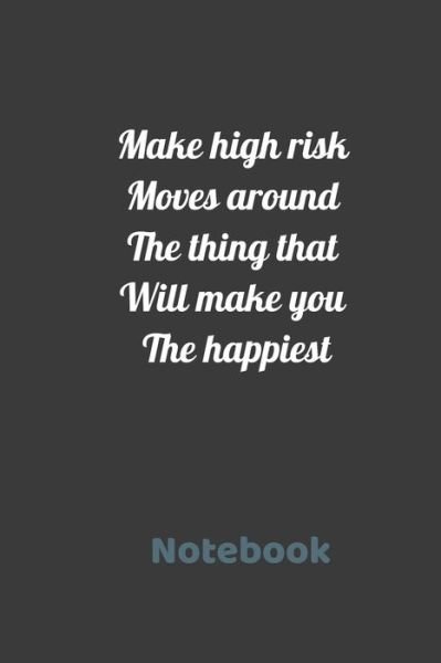 Cover for Hicham Progress · Make high risk moves around the think that will make you the happiest (Paperback Book) (2020)