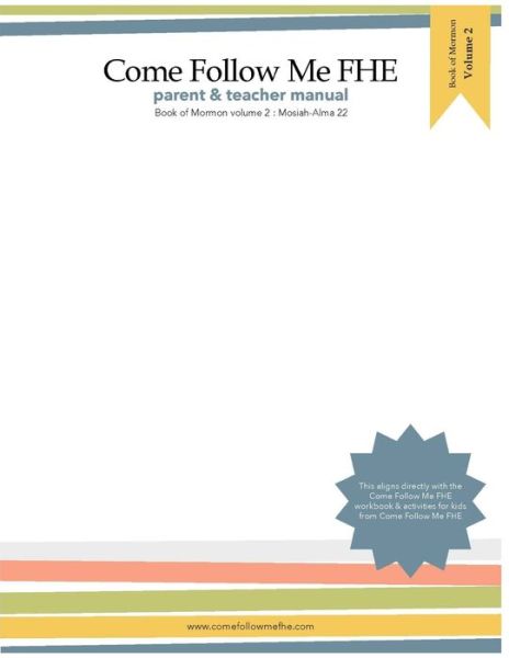 Cover for Come Follow Me Fhe · Parent and Teacher Manual (Paperback Book) (2020)