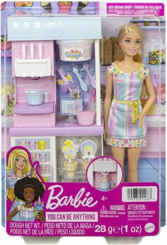 Barbie I Can Be Media Ice Cream Parlor Playset - Barbie - Fanituote - ABGEE - 0194735015863 - maanantai 15. marraskuuta 2021