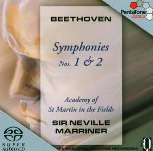Cover for Marriner,Neville / AMF · Beethoven: Sinfonie 1 + 2 (CD) (2003)
