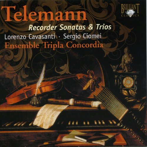 Cover for Telemann / Triple Concordia / Ciomei / Cavasanti · Recorder Sonatas &amp; Trios (CD) (2009)