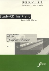 Cover for Johannes Brahms (1833-1897) · Study-CD Piano - Ungarische TÃ¤nzeWoO 1Nr 1-5 (CD)