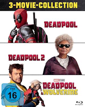 Cover for Deadpool 3-movie-collection BD (Blu-ray) (2024)