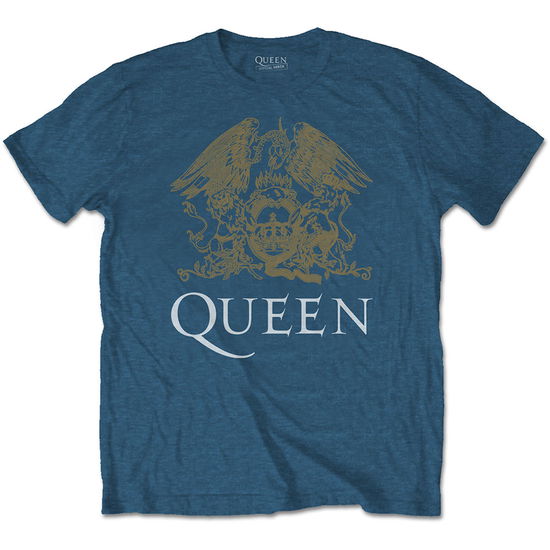 Queen Unisex T-Shirt: Crest - Queen - Koopwaar - ROCK OFF - 5056170685863 - 