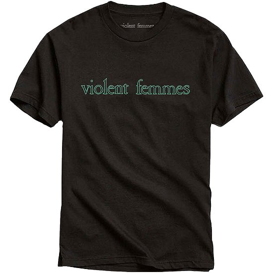 Cover for Violent Femmes · Violent Femmes Unisex T-Shirt: Green Vintage Logo (T-shirt) [size S] [Black - Unisex edition]
