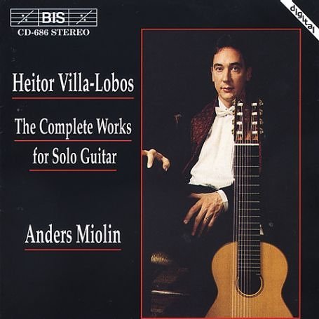 Complete Works for Solo Guitar - Villa-lobos / Miolin - Muzyka - BIS - 7318590006863 - 28 marca 1995