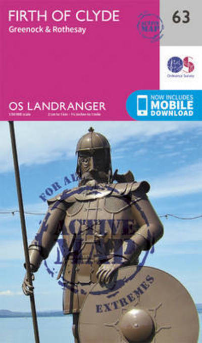 Cover for Ordnance Survey · Firth of Clyde, Greenock &amp; Rothesay - OS Landranger Active Map (Map) [February 2016 edition] (2016)