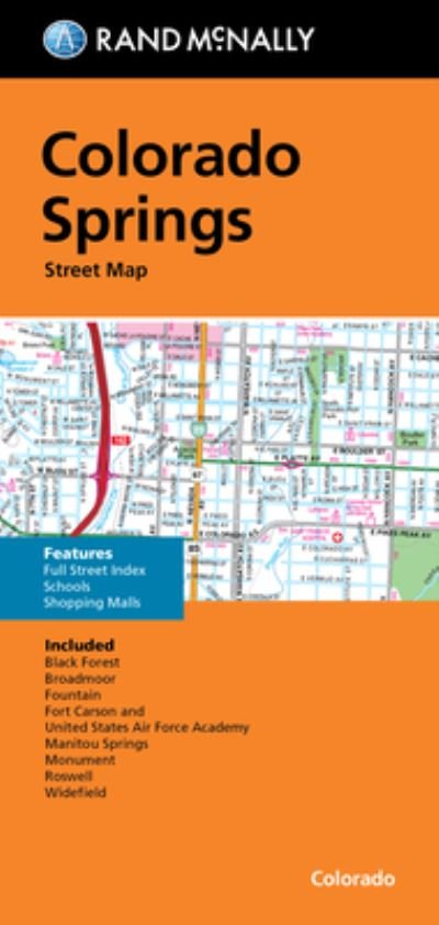 Cover for Rand McNally · Rand McNally Folded Map: Colorado Springs Street Map (Landkarten) (2021)
