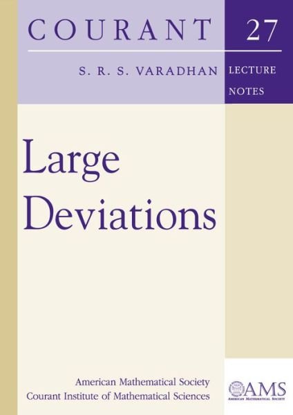 Cover for S.R.S. Varadhan · Large Deviations - Courant Lecture Notes (Paperback Book) (2016)