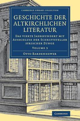 Cover for Otto Bardenhewer · Geschichte der altkirchlichen Literatur - Geschichte der altkirchlichen Literatur 5 Volume Set (Paperback Book) (2018)