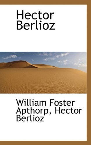 Cover for Hector Berlioz (Hardcover Book) (2009)