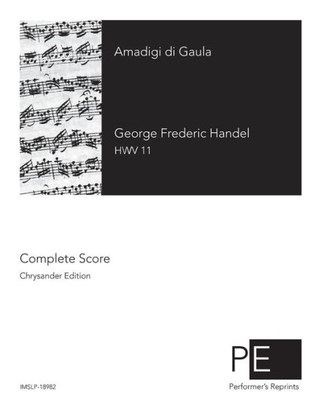 Cover for George Frideric Handel · Amadigi Di Gaula (Paperback Book) [Italian edition] (2015)