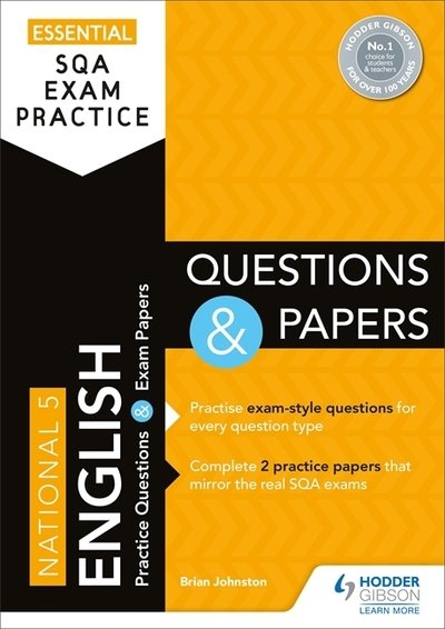 Cover for Brian Johnston · Essential SQA Exam Practice: National 5 English Questions and Papers: From the publisher of How to Pass (Paperback Bog) (2019)