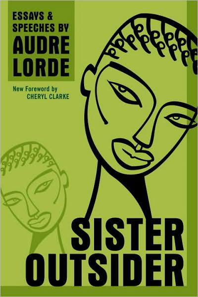 Cover for Professor Audre Lorde · Sister Outsider: Essays and Speeches (Paperback Book) (2007)