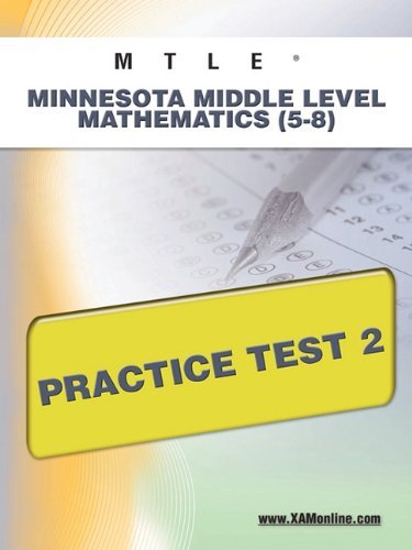 Cover for Sharon Wynne · Mtle Minnesota Middle Level Mathematics (5-8) Practice Test 2 (Paperback Book) (2011)