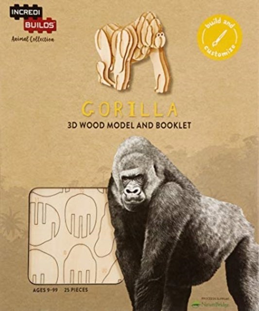 IncrediBuilds Animal Collection: Gorilla - Incredibuilds - Insight Editions - Livres - Insight Editions - 9781682981863 - 1 mars 2019